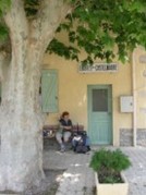 Casse-croûte sous les platanes